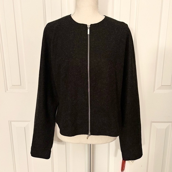 Lafayette 148 New York Jackets & Blazers - NWT LAFAYETTE 148 NEW YORK Women Wool & Cashmere Jacket, Gray, Zipper, Size 10